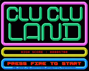 Clu Clu Land screen shot title